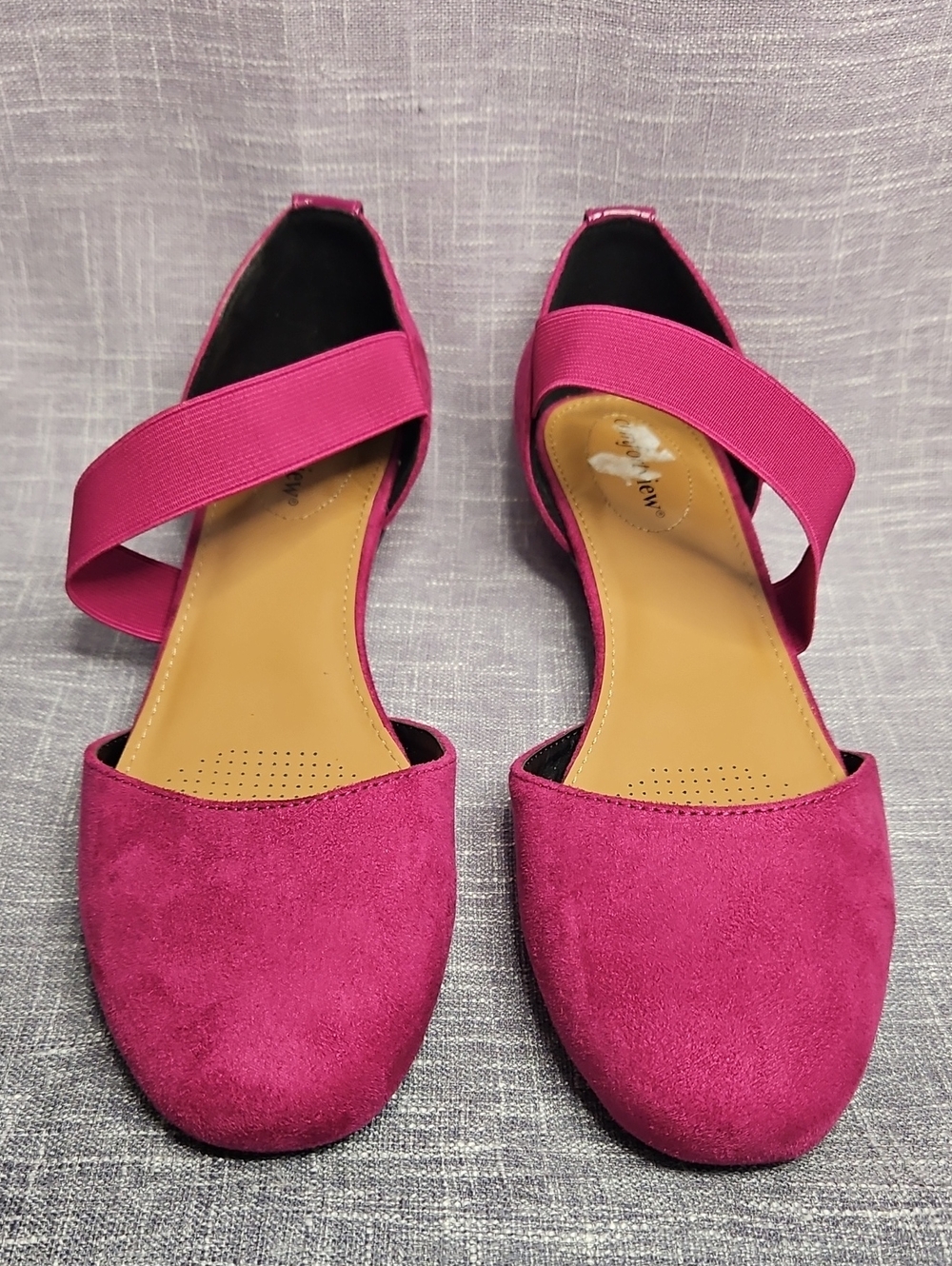 Comfortview Magenta The Camilla Pump Low Heel Shoes
